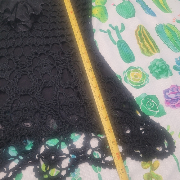 AZI Lace Tank Top, Size Medium, Black - Picture 10 of 10